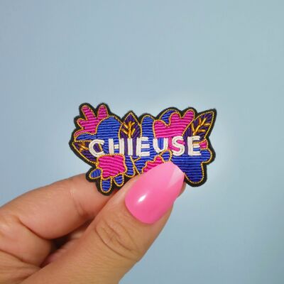 Chieuse brooch - handmade cannetille embroidery