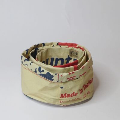 Storage 'BASKET' - upcycled cement and fish feed bags