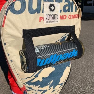 RACKET COVER 'PADEL' - upcycled fish feed sacks and cement sacks