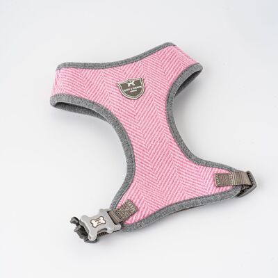 Arnés para perros Tweed - Espiga rosa