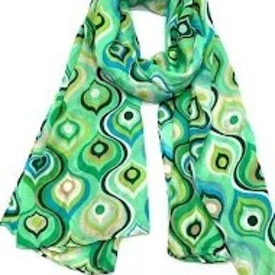 thin scarf xt-50 green