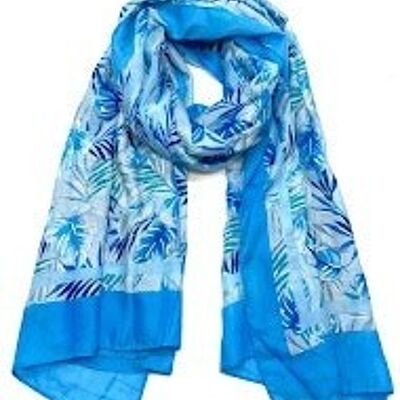 Thin scarf XT-45 blue