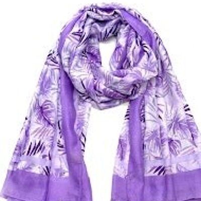 Thin scarf XT-45 purple