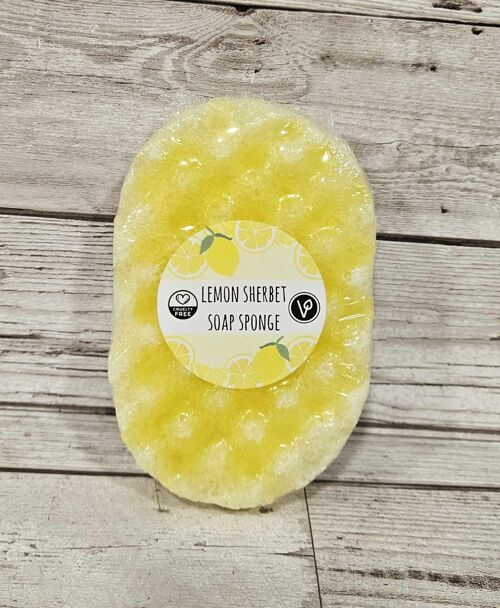 Lemon Sherbet Exfoliating Soap Sponge