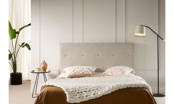 TÊTE DE LIT REMBOURRÉE VENICE ACULINE - BEIGE FONCÉ 2