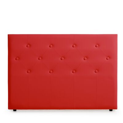 UPHOLSTERED HEADBOARD VICTORIA Faux Leather - RED