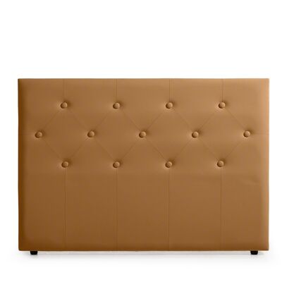 VICTORIA UPHOLSTERED HEADBOARD FEATHER LEATHER - COPPER