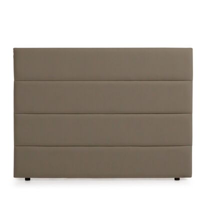 GENOVA ACULINE UPHOLSTERED HEADBOARD - CHOCOLATE