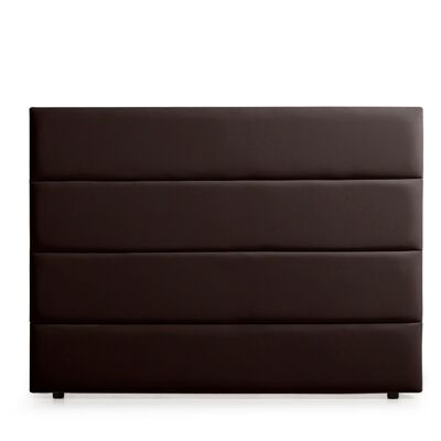 UPHOLSTERED HEADBOARD GENOA Faux Leather - CHOCOLATE