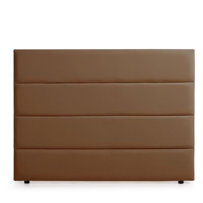UPHOLSTERED HEADBOARD GENOA Faux Leather - BROWN