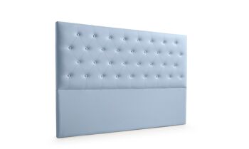 TÊTE DE LIT REMBOURRÉE FERRARA UPHOLSTERY - BLEU CLAIR 3