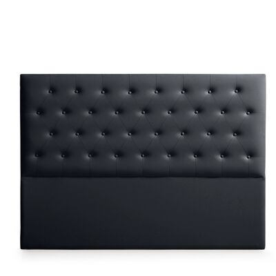 UPHOLSTERED HEADBOARD FERRARA FAUX LEATHER - ANTHRACITE