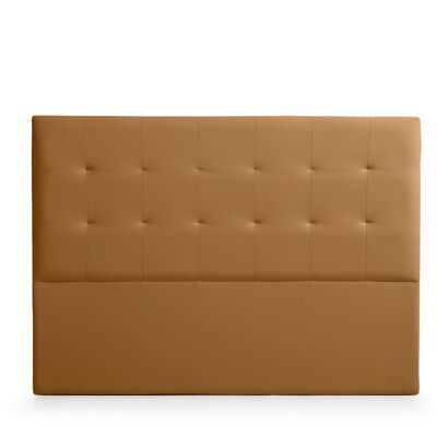 UPHOLSTERED HEADBOARD ATENEA FEATHER LEATHER - COPPER