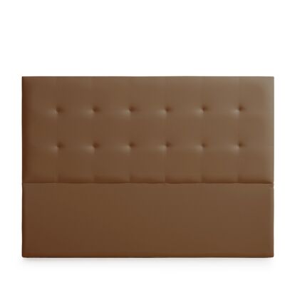 UPHOLSTERED HEADBOARD ASTORIA Faux Leather - BROWN