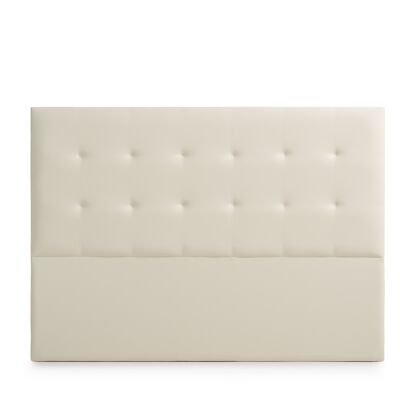 UPHOLSTERED HEADBOARD ASTORIA Faux Leather - OFF WHITE