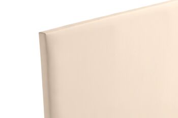 TÊTE DE LIT REMBOURRÉE NEUS Simili Cuir - BEIGE 3