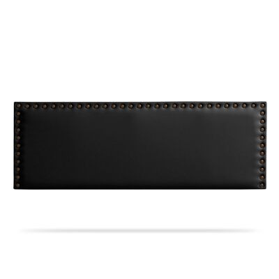 MODENA UPHOLSTERED HEADBOARD FAUX LEATHER - BLACK