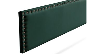 TÊTE DE LIT REMBOURRÉE MODENA CUIR PLUME - VERT 4