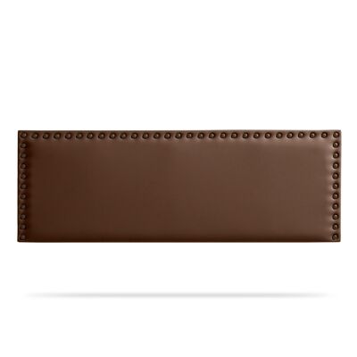 MODENA UPHOLSTERED HEADBOARD FAUX LEATHER - DARK BROWN