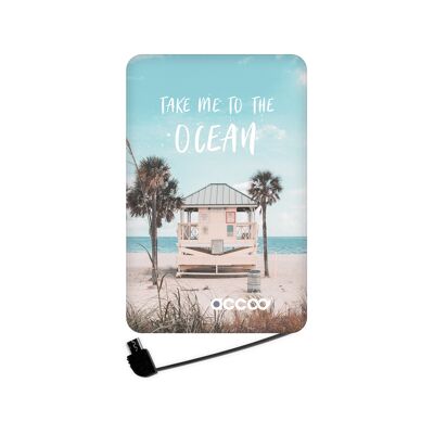 Batterie externe Modèle M - Design Take me to the Ocean