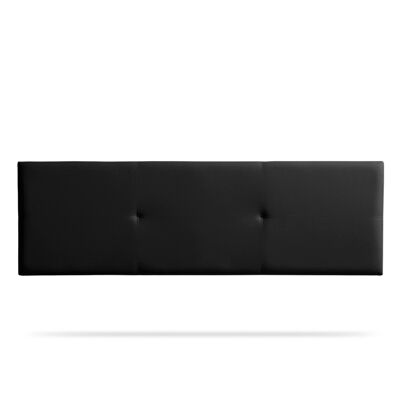 UPHOLSTERED HEADBOARD ALMA Faux Leather - BLACK