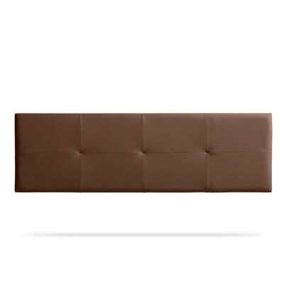 ALTEA UPHOLSTERED HEADBOARD FEATHER LEATHER - DARK BROWN