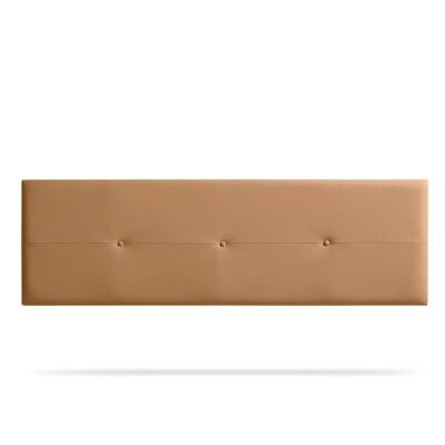 UPHOLSTERED HEADBOARD NAPOLI FEATHER LEATHER - LIGHT COPPER