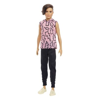 Barbie – Poupée Ken Fashionistas 193, Brun, Sweat à Capuche