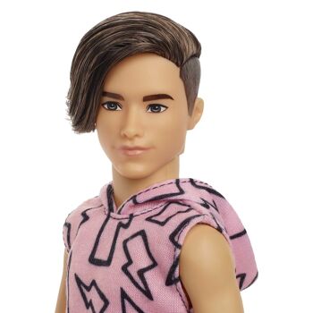 Barbie – Poupée Ken Fashionistas 193, Brun, Sweat à Capuche 3