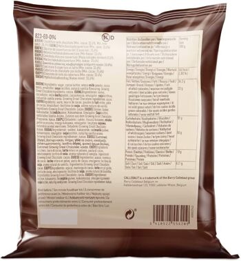 Callebaut N° 823 (Cacao : 33,6%) - Chocolat de Couverture au Lait - Belge - Finest Belgian Milk Chocolate (Callets) 400g 2