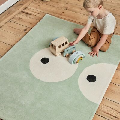 Tapis Enfant Zoeils vert pâle