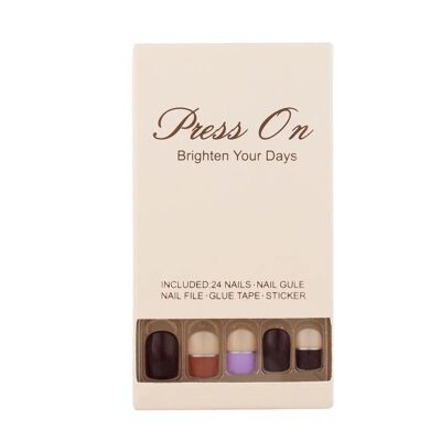 Fake Nails Set | manicure | nail polish | with design | 24 pcs