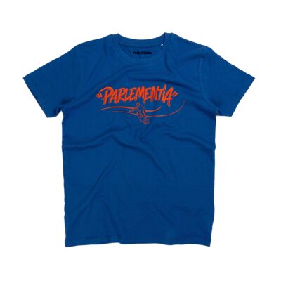 T-shirt bambino blu - arancione Calder
