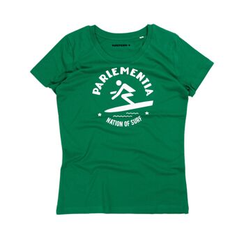 T-shirt girl green - white Myth 1