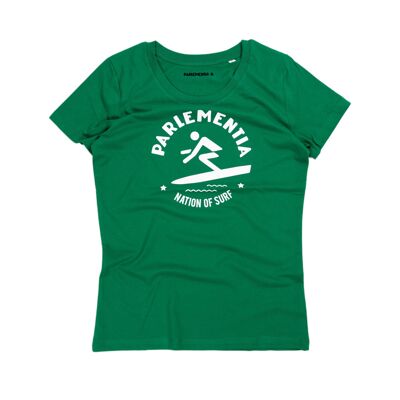 T-shirt girl green - white Myth