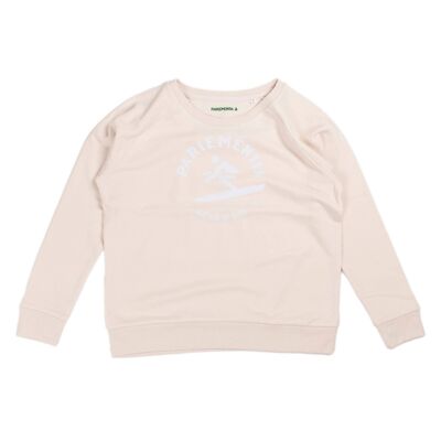 Sudadera vintage de niña blanco Myth blanco