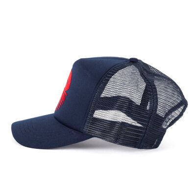 Gorra trucker azul marino - rojo P'psy