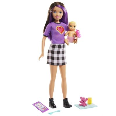 Juego de muñecas y accesorios Barbie Skipper Babysitter