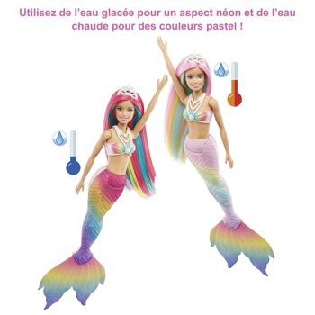 Barbie – Sirène Magique Arc-en-Ciel 3