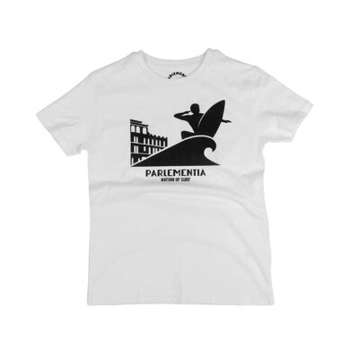 T-shirt bambino bianco - Dab scuro