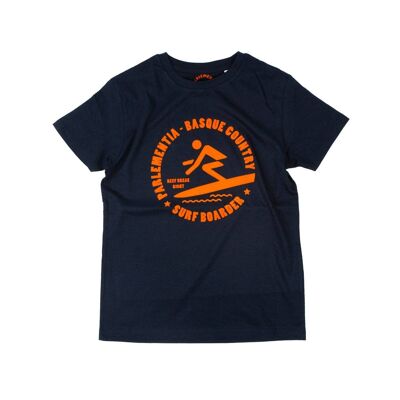 Camiseta niño azul marino - naranja Myth