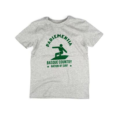 Camiseta niño gris - verde Easysurf