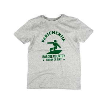 T-shirt kid grey - green Easysurf 1