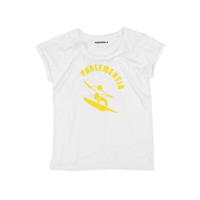 T-Shirt Mädchen weiß - gelbe Finger