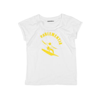 T-shirt girl white - yellow Fingers 1