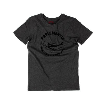 T-Shirt dunkelgrau - schwarze Meerjungfrau