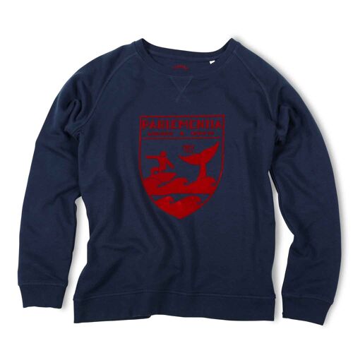 Sweat navy - red Whale