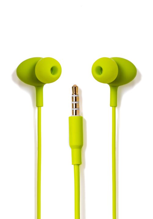 Tellur Basic Gamma wired in-ear headphones with microphone, green