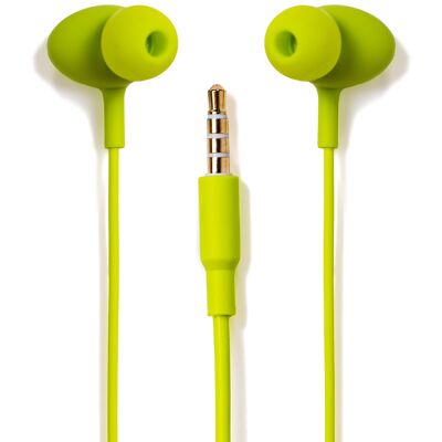 Tellur Basic Gamma wired in-ear headphones with microphone, green