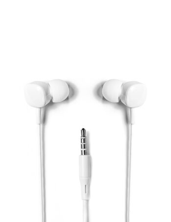 Écouteurs intra-auriculaires filaires Tellur Basic Sigma avec microphone, blanc 2